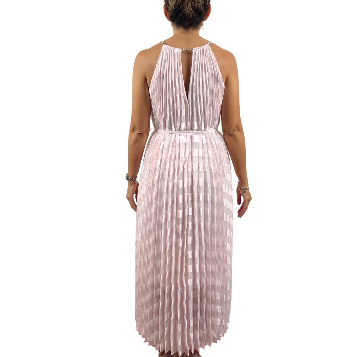 TED BAKER - VESTIDO PLISADO ASIMÉTRICO