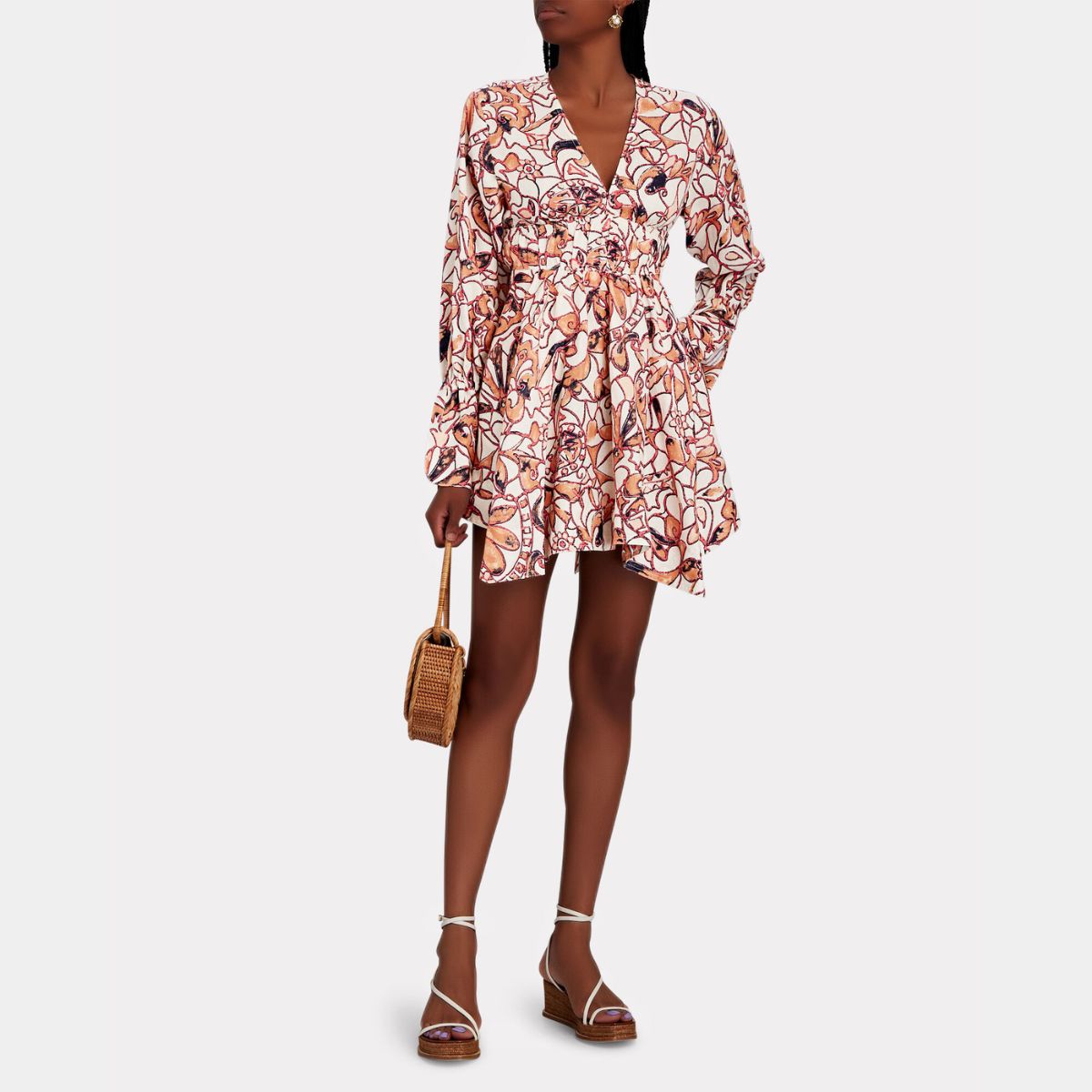Vestido corto
Vestido corto estampado ALC
Vestido corto asimetrico
Vestido corto cuello en V
Vestido manga larga
Vestido a la moda
Ropa de mujer Colombia