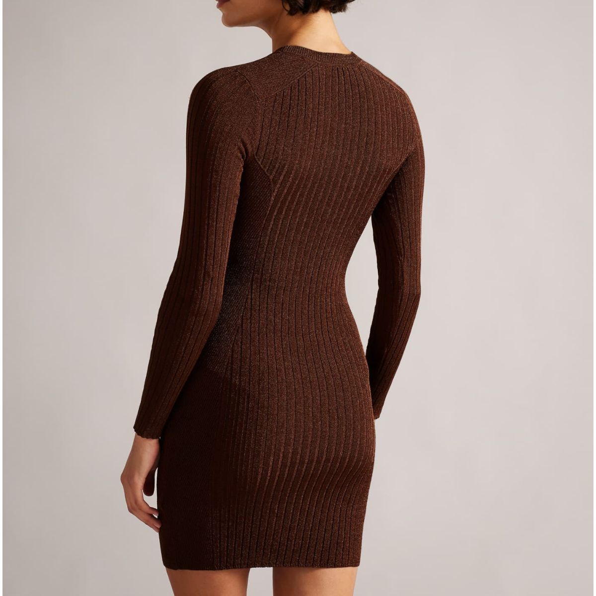 TED BAKER - VESTIDO DE PUNTO BRONCE