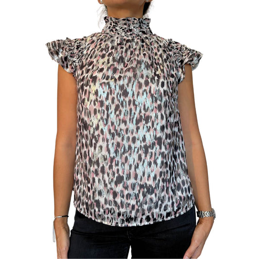 CeCe - BLUSA CUELLO ALTO SIN MANGAS