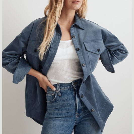 MADEWELL - CHAQUETA-CAMISA DE PANA