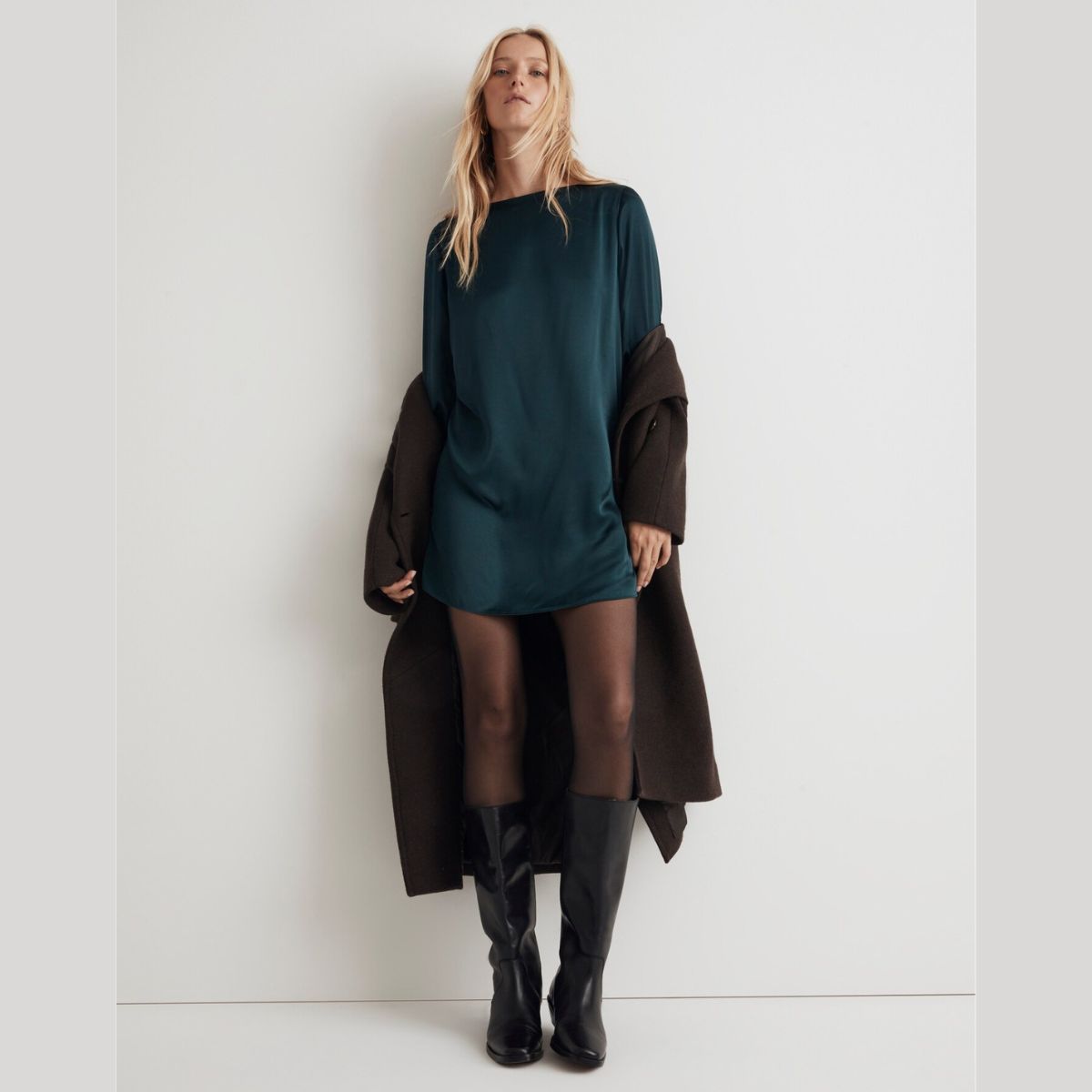 MADEWELL - VESTIDO SATIN